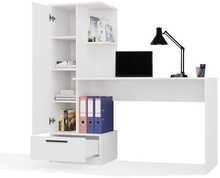 Komplekt kirjutuslaud + riiul Top E Shop COSMO, valge