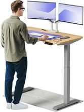 Elektriline reguleeritava kõrgusega laud Desktronic HomeOne, 120 x 60 cm, hall/tamm