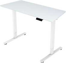 Reguleeritava kõrgusega kirjutuslaud Home4You Ergo Fit, 120 x 60 x 71,5-116 cm, valge