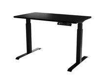 Arvutilaud reguleeritava kõrgusega Cama Meble MOON, 121 x 67 x 72-120 cm, must