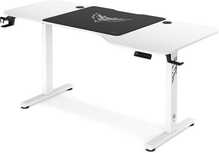 Reguleeritava kõrgusega mängurilaud Diablo X-Tension 1600, 1600 x 600 x 1170 mm, valge