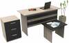 Kontorimööbli komplekt Kalune Design VO9 956LCS2105, 60 x 140 x 73.8 cm, tamm/must