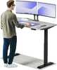 Elektriliselt reguleeritava kõrgusega kirjutuslaud Desktronic HomeOne, 140 x 70 cm, must/tumehall