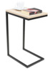 Külglaud ADRK Furniture Spark, 62 x 30 x 40 cm, helepruun/must