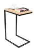 Külglaud ADRK Furniture Spark, 62 x 30 x 40 cm, pruun/must