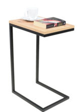 Külglaud ADRK Furniture Spark, 62 x 30 x 40 cm, pruun/must
