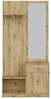 Esikukapp Halmar Pergo, artisan oak, 90 x 30 x 184 cm