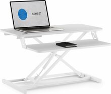 Reguleeritava kõrgusega arvutilaud SENSE7, 81 x 40 cm, valge