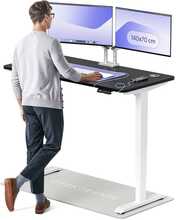 Reguleeritava kõrgusega kirjutuslaud Desktronic HomePro, 140 x 70 cm, valge/must