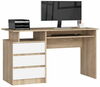 Kirjutuslaud NORE CLP, tamme/valge