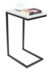 Külglaud ADRK Furniture Spark, 62 x 30 x 40 cm, hall/must
