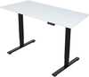 Kirjutuslaud reguleeritava kõrgusega Home4You Ergo Fit, 120 x 60 x 71,5-116 cm, valge/must