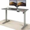 Reguleeritava kõrgusega laud Desktronic, 140 x 70 cm, hall/valge