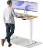 Reguleeritava kõrgusega laud Desktronic HomePro, 120 x 60 cm, valge/tamm