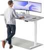 Reguleeritava kõrgusega laud Desktronic HomePro, 160 x 80 cm, valge/hall