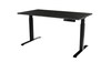 Kirjutuslaud elektrilise kõrguse reguleerimisega CAMA MEBLE MOON LONG 150x80x72-120, must/san sebastian