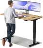 Reguleeritava kõrgusega laud Desktronic HomePro, 160 x 80 cm, must/tamm
