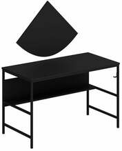 Kirjutuslaud Kalune Design Greta Matte 7041, must