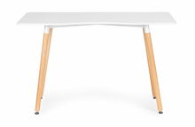 Kirjutuslaud ModernHome, 120 x 60 x 74 cm, valge/pruun