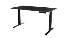 Kirjutuslaud elektrilise kõrguse reguleerimisega CAMA MEBLE MOON LONG 150x80x72-120, must/san sebastian