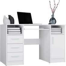 Kirjutuslaud Top E Shop Delta, M-MP-B-DELTA-120-BIA, 120 cm, valge