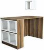 Kirjutuslaud Kalune Design Box 845HCT3804, valge/pähkel/beež