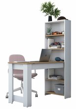 Kirjutuslaud Kalune Design HA106 - 2493, valge/pähkel