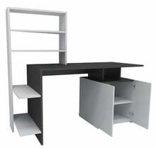 Kirjutuslaud Kalune Design Melis, 550ARN2212, antratsiit/valge