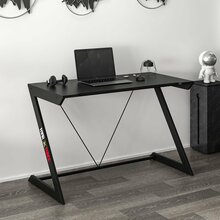 Arvutimängulaud Kalune Design Zoned 506MNR3436, 120 x 60 x 77 cm, must