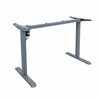 Lauajalg Home4you Ergo Light, 60 x 120 x h73-118 cm, hõbehall