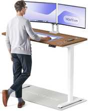 Reguleeritava kõrgusega laud Desktronic HomePro, 140 x 70 cm, valge/pähkel