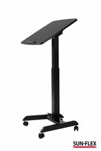 Reguleeritava kõrgusega laud Sun-Flex EasyDesk Pro, 60 x 52 cm, must
