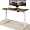 Reguleeritava kõrgusega kirjutuslaud Desktronic Home One, 140 x 70 cm, valge/pähkel