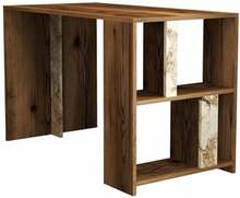 Kirjutuslaud Kalune Design Lima Marble, pruun/valge/beež/heledapruun