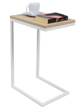 Külglaud ADRK Furniture Spark, 62 x 30 x 40 cm, helepruun/valge