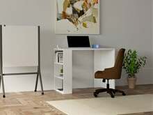 Kirjutuslaud Kalune Design 835, 70 x 90 cm, valge
