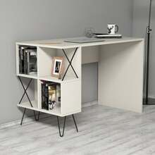 Kirjutuslaud Kalune Design Extra 845HCT3820, must/kreemjas