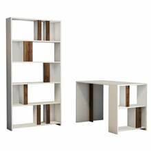 Kirjutuslaud Kalune Design Lima, 845HCT3847, pruun/valge