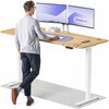 Elektriliselt reguleeritava kõrgusega kirjutuslaud Desktronic HomePro, 200 x 80 cm, valge/tamm