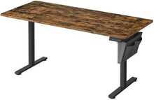 Reguleeritav kirjutuslaud Songmics, 70 x 160 x (72-120) cm, must/pruun