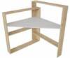 Nurga kirjutuslaud Kalune Design Kelly, 875ZNA4634, tamm/valge