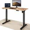 Reguleeritava kõrgusega laud Desktronic Home One, 120 x 60 cm, tamm/must