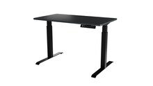Arvutilaud reguleeritava kõrgusega Cama Meble MOON, 121 x 67 x 72-120 cm, must/antratsiit