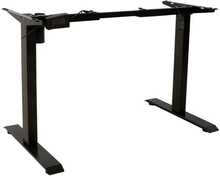Reguleeritava kõrgusega kirjutuslaua jalg Home4you Ergo Optimal, 50-70 x 100-140 cm, must