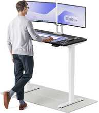Reguleeritava kõrgusega laud Desktronic HomePro, 120 x 60 cm, valge/must