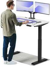 Elektriliselt reguleeritava kõrgusega kirjutuslaud Desktronic HomeOne, 120 x 60 cm, must/valge