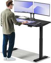 Reguleeritava kõrgusega laud Desktronic HomeOne, 140 x 70 cm, must