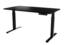 Arvutilaud elektrilise kõrguse reguleerimisega Cama Meble MOON LONG, 150 x 80 x 72-120 cm, must