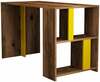 Õppelaud Kalune Design Lima, 845HCT3844, kollane/pähkel