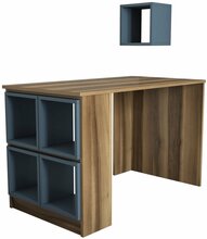 Kirjutuslaud Kalune Design Box 845, sinine/pruun